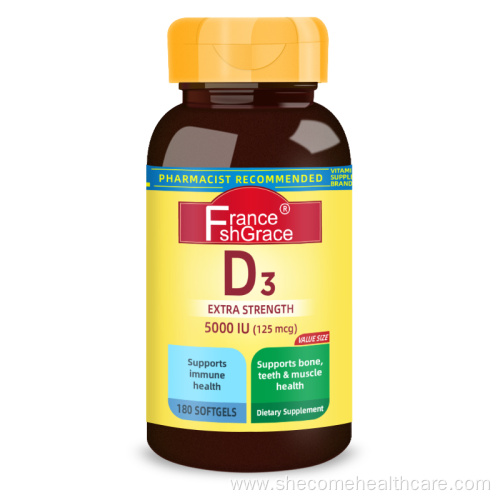 Dietary Supplement for Teeth Support Vitamin D3 softgels